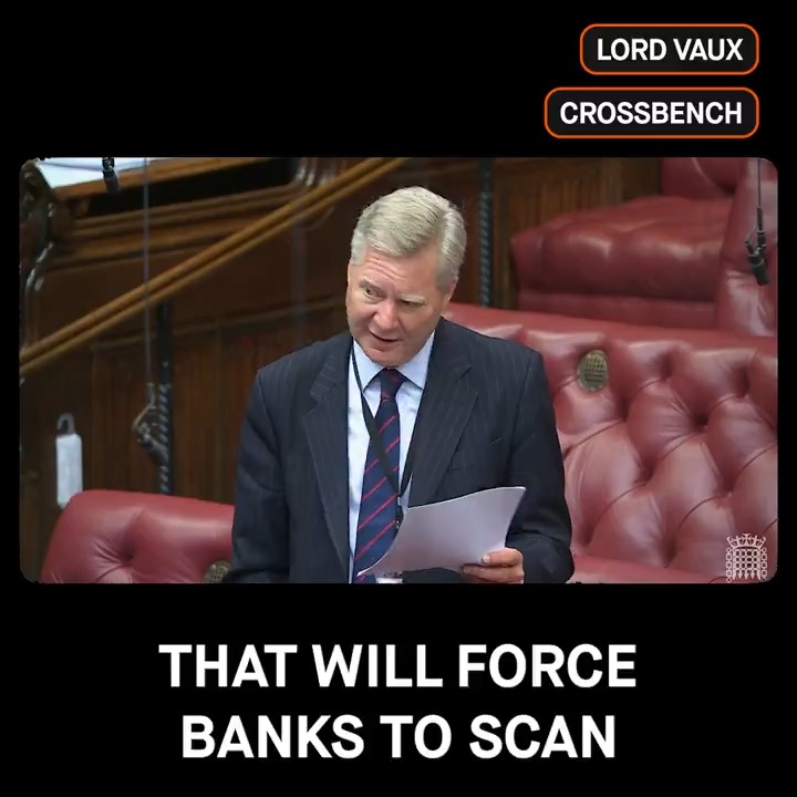 👁️"Let's be clear...banks will have to scan ALL accounts to find the information" Lord Vaux sets out why we the Government's mass bank spying powers must worry us all. This is a major expansion of government power that takes away our financial privacy like never before