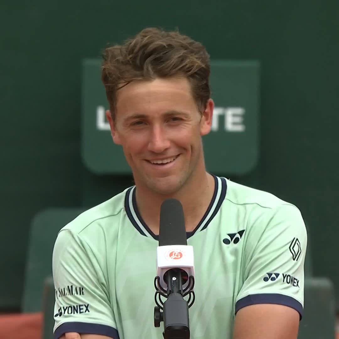 Casper Ruud knows a thing or two about playing in Rafa's backyard 🧱 #RolandGarros