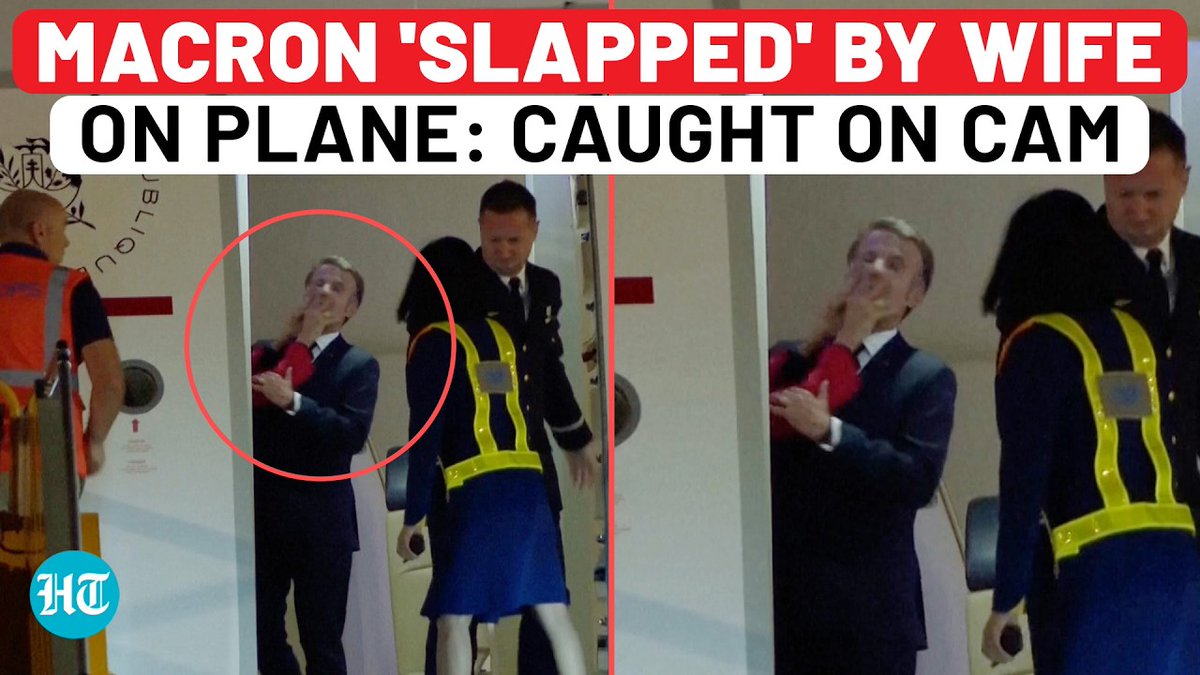 Did Macron get slapped by his wife Brigitte? A shocking video showing French President allegedly being slapped by Brigitte Macron is going viral online. Here's what we know so far🔽