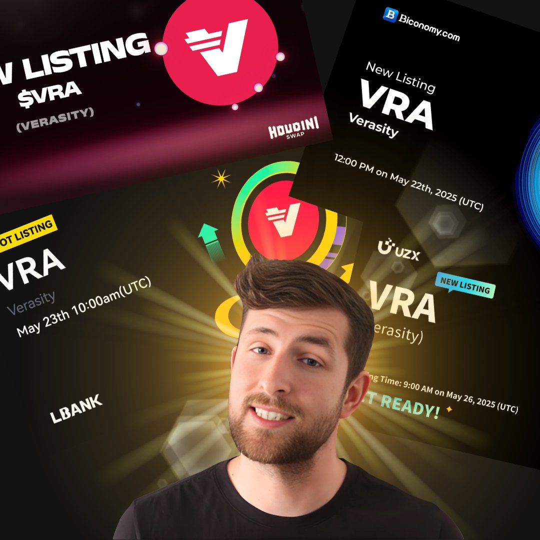 .@VerasityTech Lands 4 Exchange Listings in 7 Days $VRA