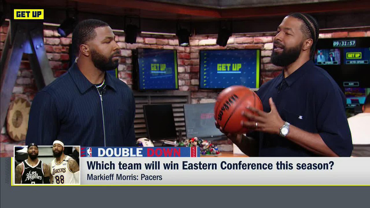 .Marcus Morris and Keef Morris disagree over who will win the Eastern Conference finals 🍿