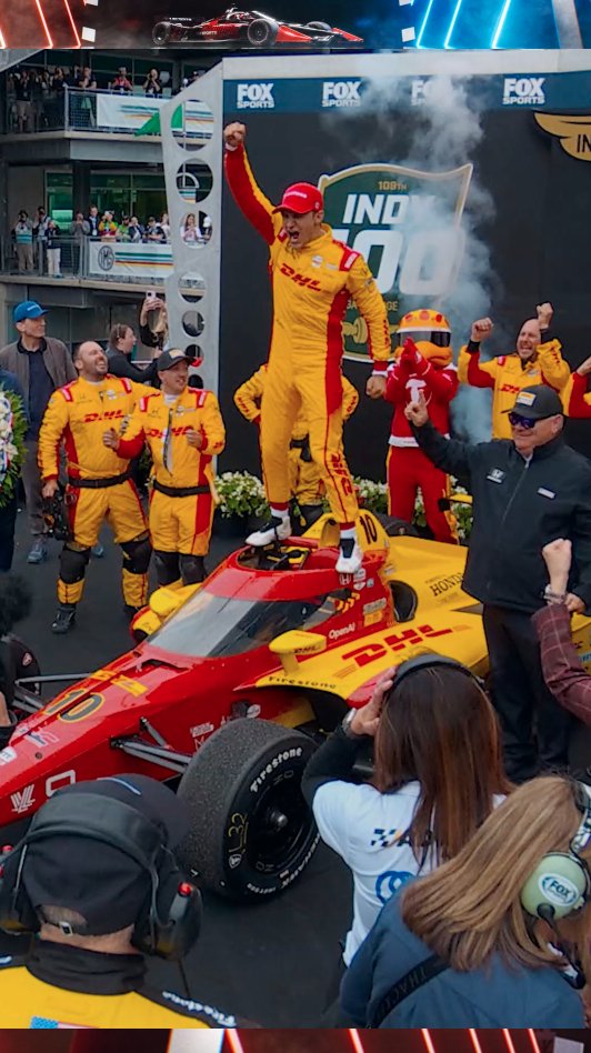 “The last four laps were the longest laps of my entire life.” @alexpalou takes a “Victory Lap” with Will Buxton after his #Indy500 victory.