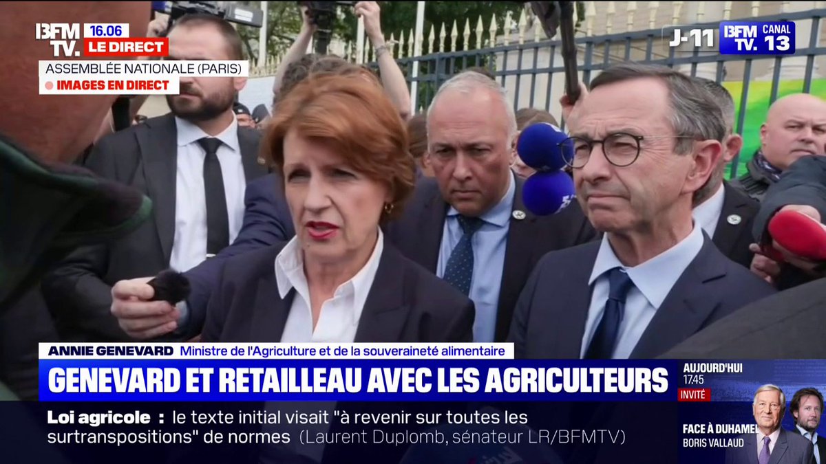 Loi Duplomb: "Le spectacle que donnent LFI et les Écolos est absolument lamentable", déplore Annie Genevard, ministre de l'Agriculture