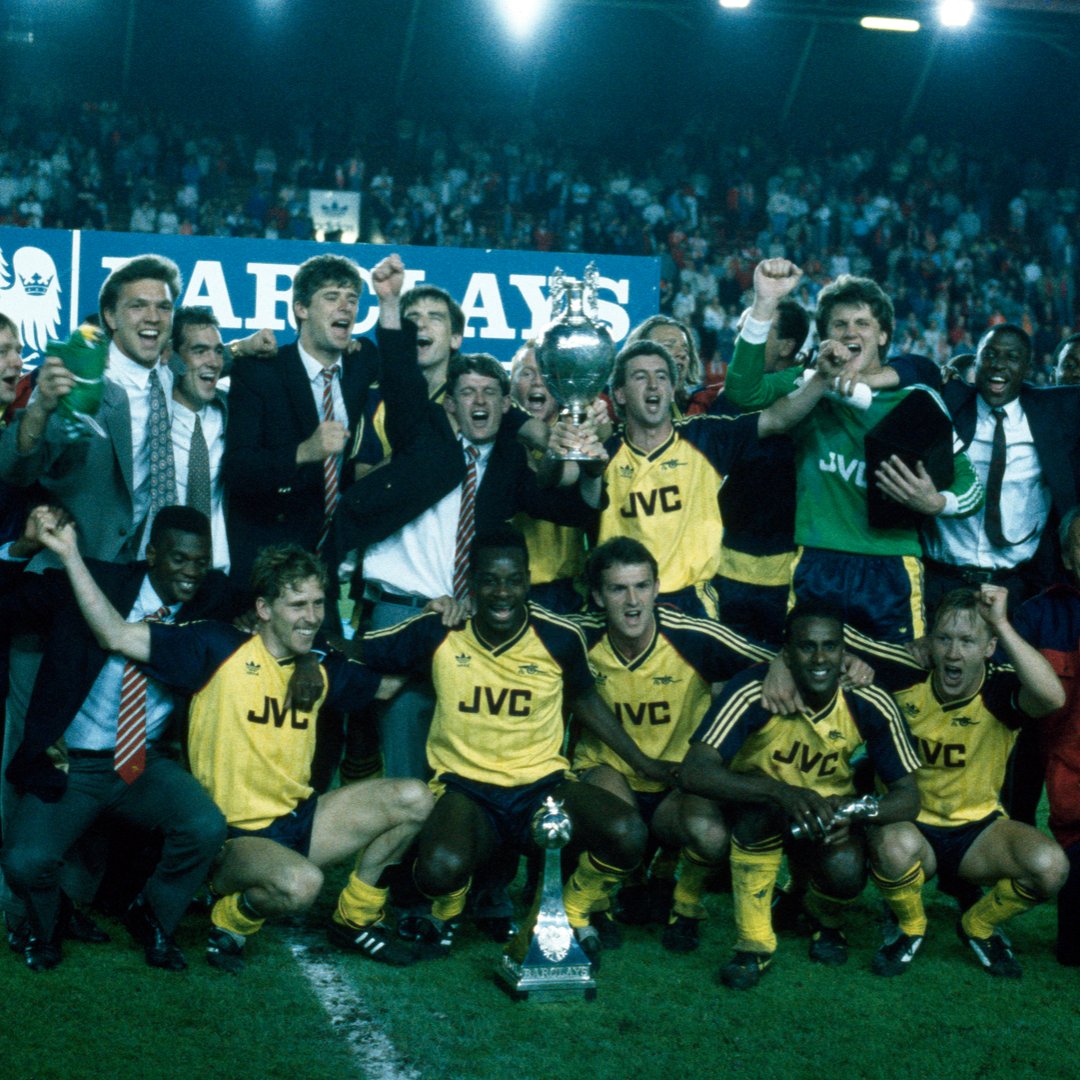 ๐ On this day in 1989... A memorable day in Arsenal history as Michael Thomas' dramatic goal secured the title at Anfield โค๏ธ