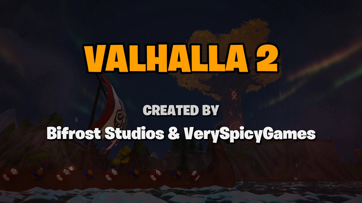 We love when two creator teams come together for a 🔥 collab VerySpicyFN and Bifrost Studios teamed up to bring VALHALLA 2.0 to life. Immerse yourself in this Norse-inspired RPG. But watch out for the Legendary Surtr. It can definitely pack a punch 💥