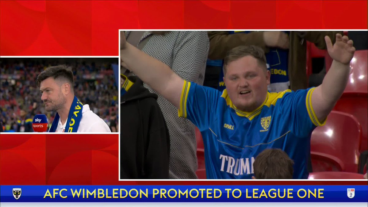 "It's the best day of my life" 🥹 AFC Wimbledon manager Johnnie Jackson reacts after winning the play-off final 💙