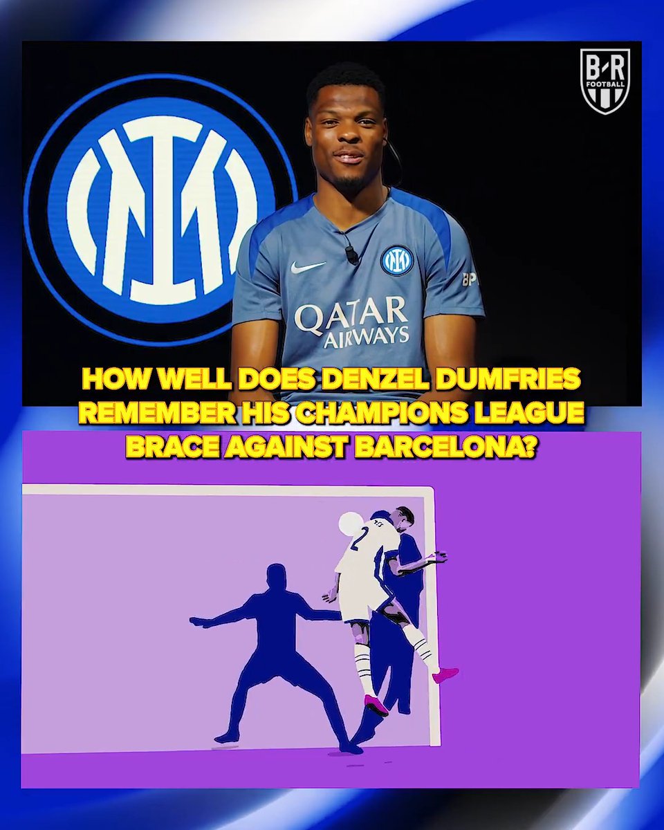 How well does Denzel Dumfries remember his UCL semifinal brace against Barça? ⏪