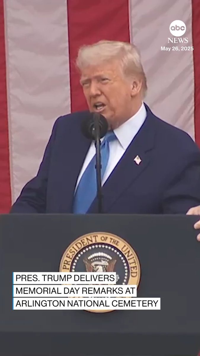 "They asked nothing for it. They gave everything. And we owe them everything and much, much more." Pres. Trump paid tribute to veterans who died in America's wars during Memorial Day remarks at Arlington National Cemetery.