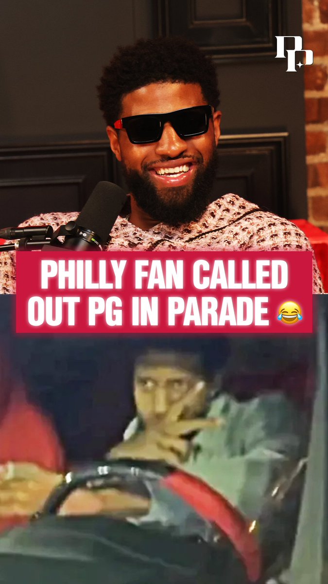 PG reveals what a Philly fan said to him while stuck in the Eagles parade & the reaction was PRICELESS 😭
