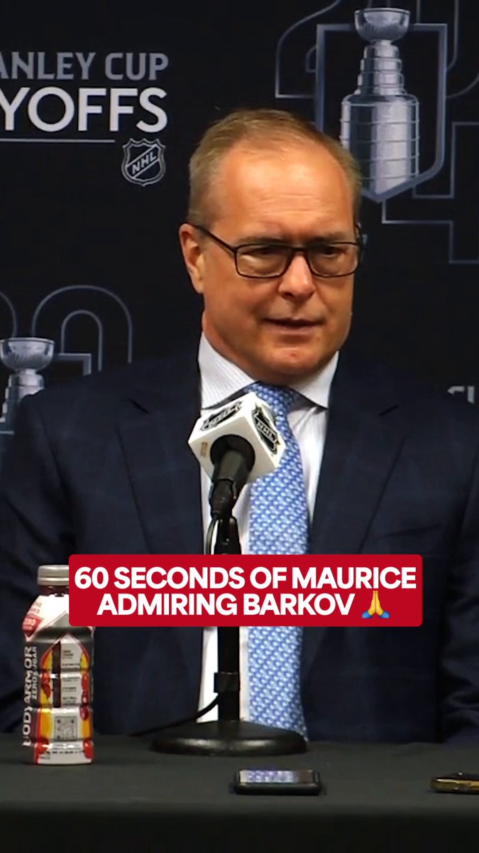 Paul Maurice is Aleksander Barkov's number one fan. 😻 #StanleyCup 📺: Carolina Hurricanes vs. Florida Panthers Game 4 TONIGHT at 8p ET on NHLonTNT, Sports on Max, Sportsnet, and TVA Sports