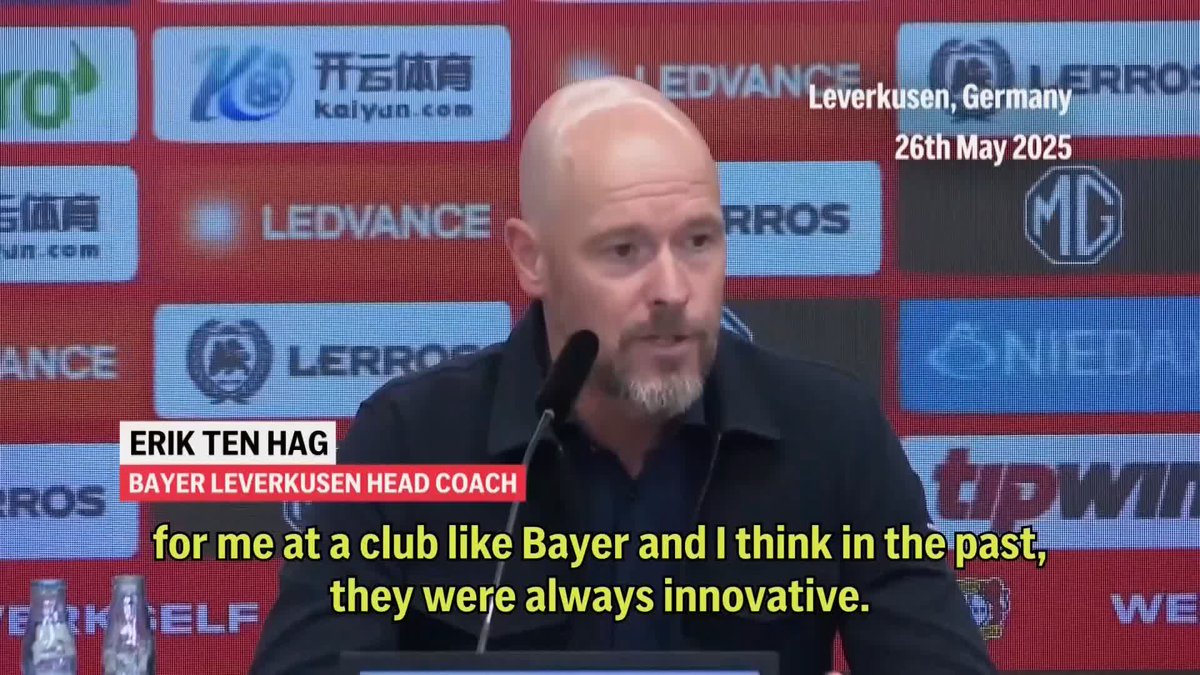 Erik ten Hag speaks on his new role as Bayer Leverkusen head coach 📝