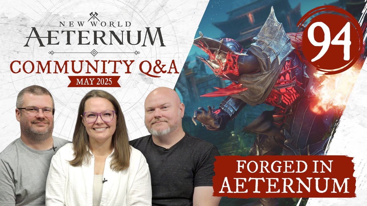 It's community Q&amp;A time on the newest episode of Forged in Aeternum! 📹