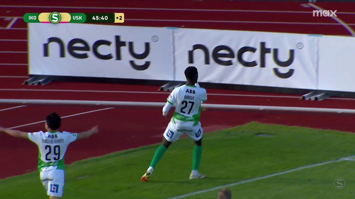 Aaron Bibout med sitt andra mål i matchen och 3-1 till VSK! 📲 Se Superettan på Max