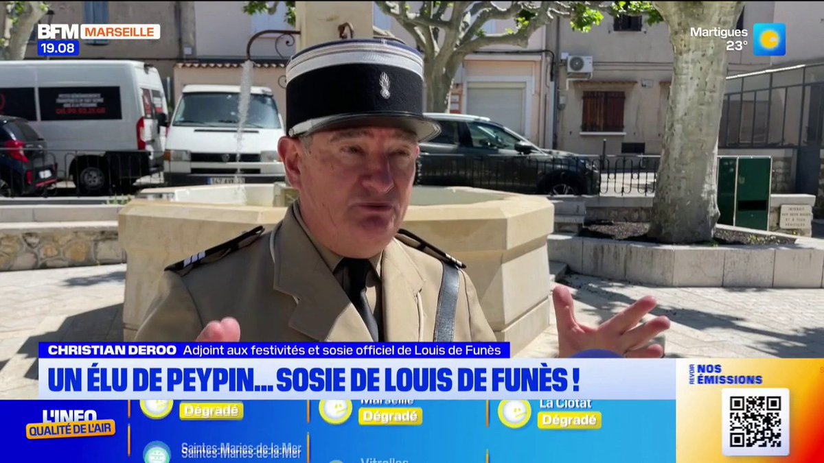 À Peypin, un élu sosie de Louis de Funès amuse les habitants et les touristes