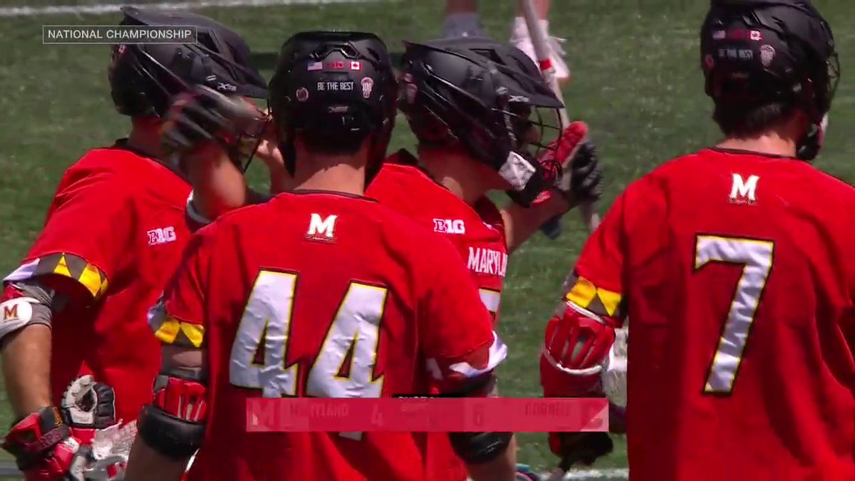 The Terps are back within one 💪 Cornell and Maryland are going back-and-forth in the men's National Championship game ‼️ Catch the second half on ESPN/ESPN+ 📺