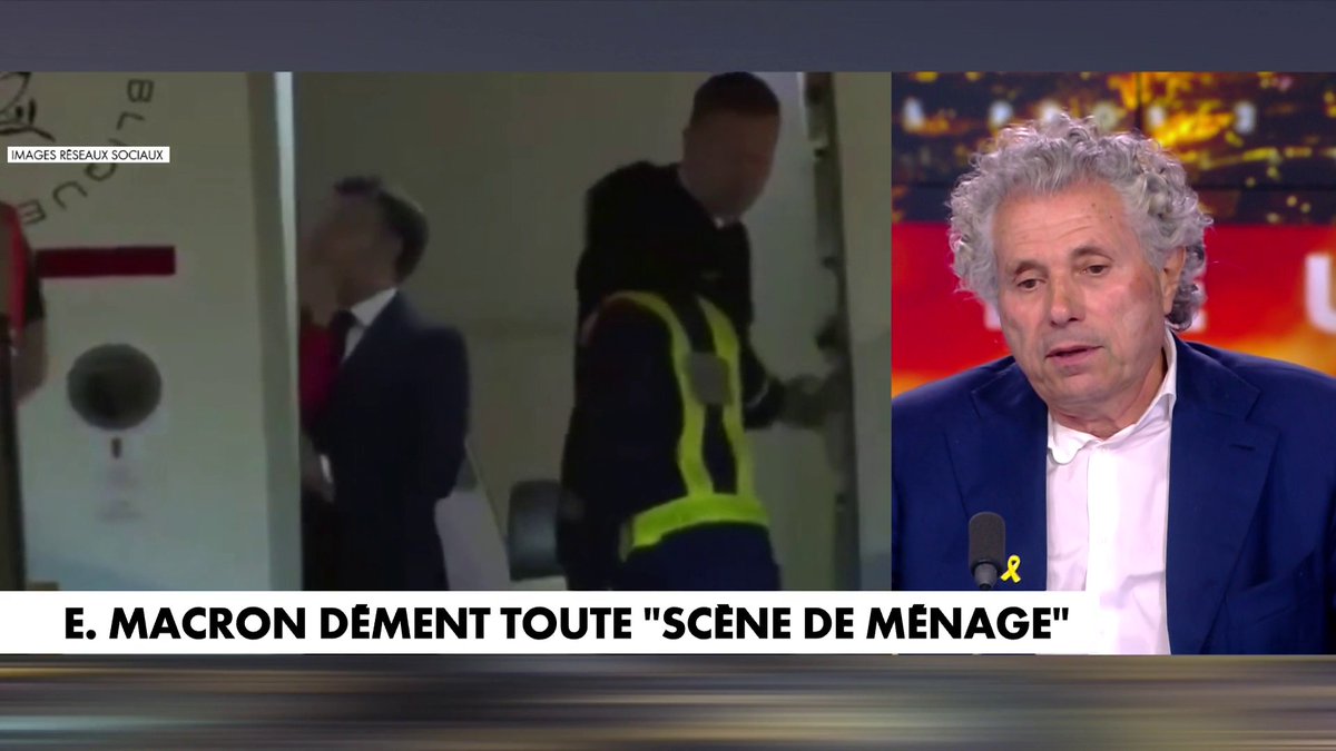 Gilles-William Goldnadel commente l'image entre Emmanuel et Brigitte Macron à l'arrivée au Vietnam : «Il ne rigole pas du tout et quand ils sont descendus, ils ne sont pas franchement dans la rigolade» dans #HDPros2