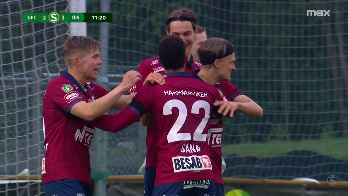 Örgryte har återtagit ledningen! Noah Christoffersson gör sitt tredje mål för kvällen, 3-2! 📲 Se Superettan på Max