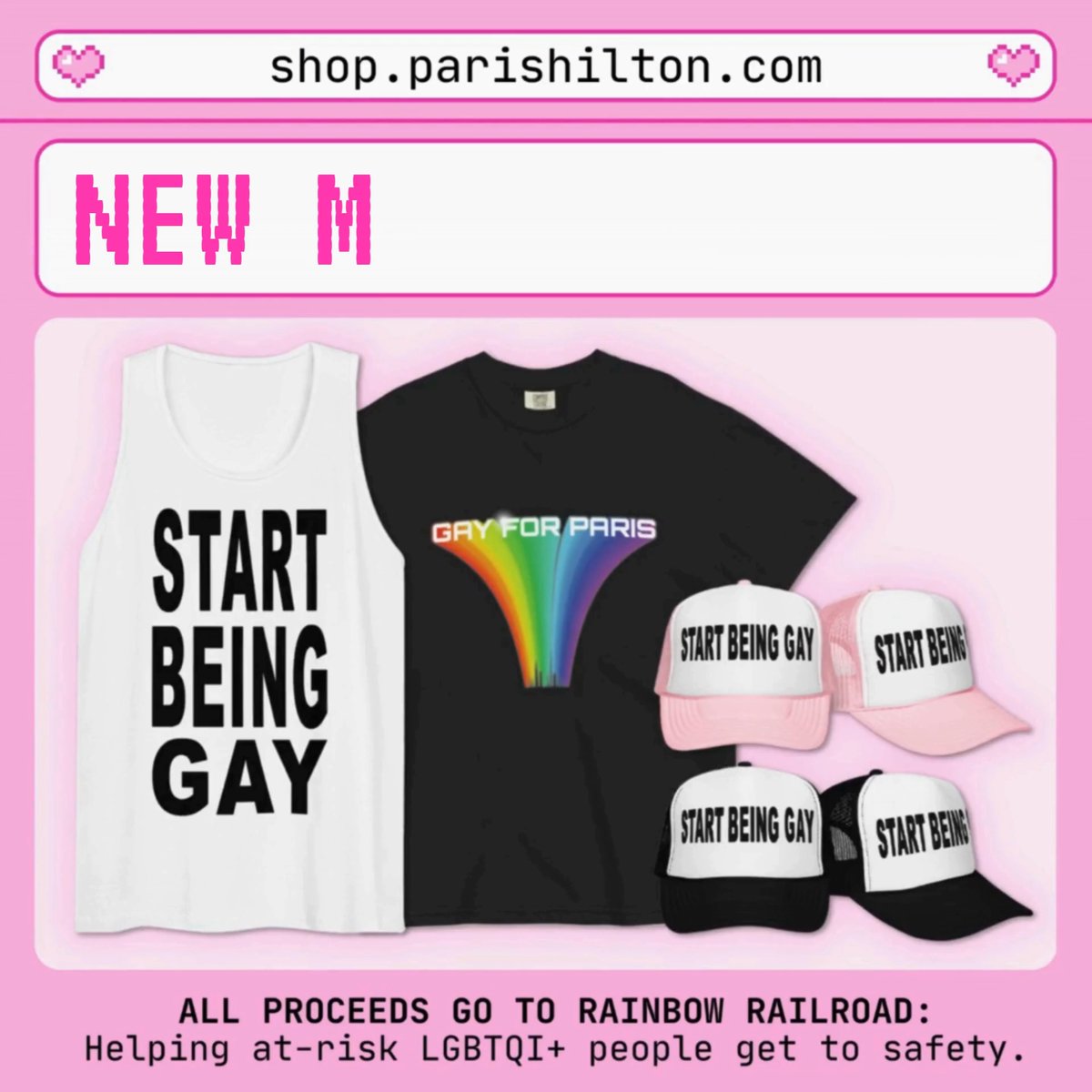 Celebrate Pride in style this June with my latest merch collection 🔥🏳️🌈 All proceeds benefit Rainbow Railroad to support their life-saving efforts, so you can look hot and give back this summer ☀️🦄 Shop the complete collection now: