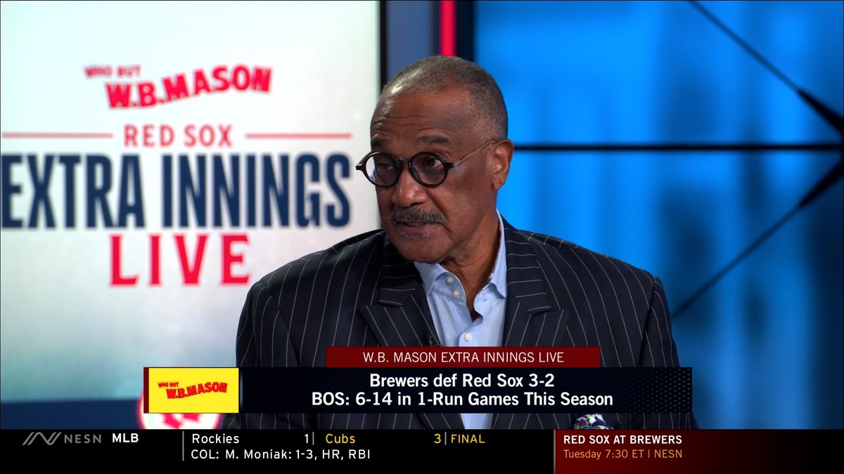 Jim Rice on the Red Sox offense: "We’re hitting the ball in the air, but we’re not hitting the ball hard. … You’ve got to play small ball. You can’t play big ball. Why? Because you don’t have big-ball hitters.”