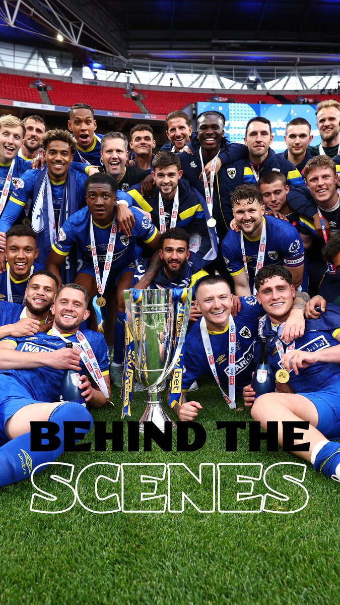 🎥 🍿 #BehindTheScenes at the #SkyBetLeagueTwo #EFLPlayOffs Final! #EFL | AFC Wimbledon