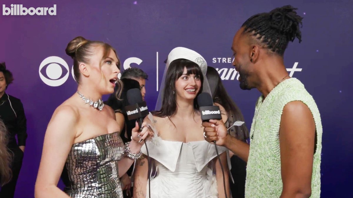 .Rebecca Black chats about touring with Katy Perry, new music and more with QTCinderella &amp; Billboard's TETRIS at the 2025 #AMAs. 👏