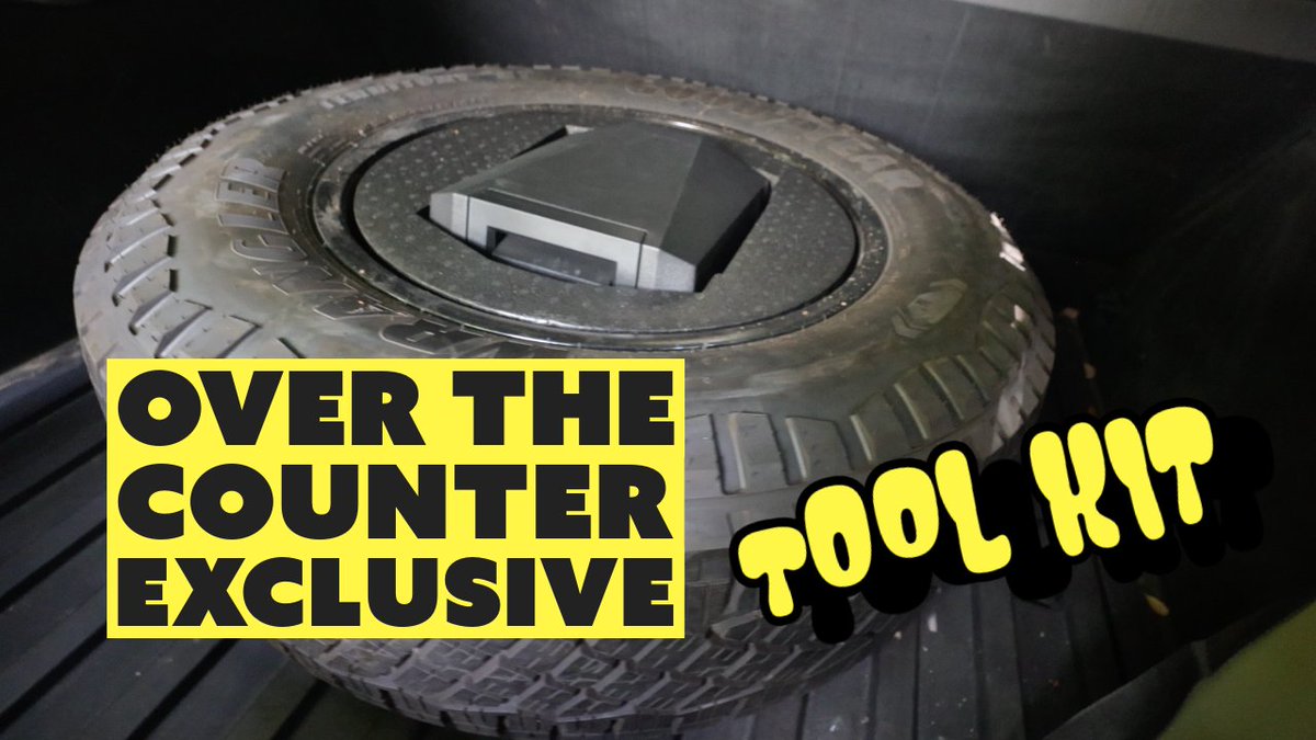 The OEM Tesla @Cybertruck tool kit you didn't know you need or could get OTC (over the counter) or through a service appointment.