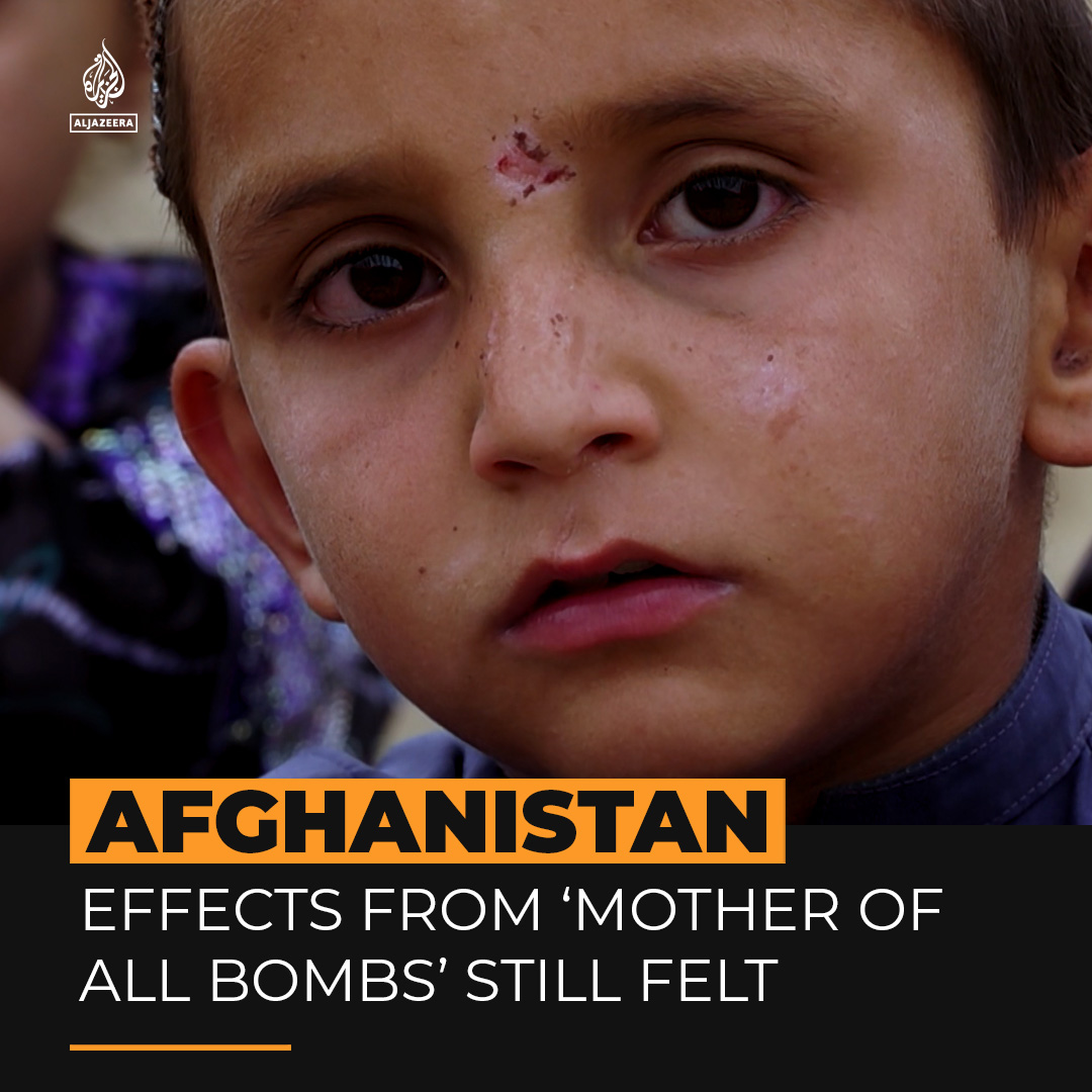 Villagers in a remote part of Afghanistan’s Nangarhar province are still grappling with the aftermath of the US military’s most destructive non-nuclear bomb, more than eight years after it was dropped.