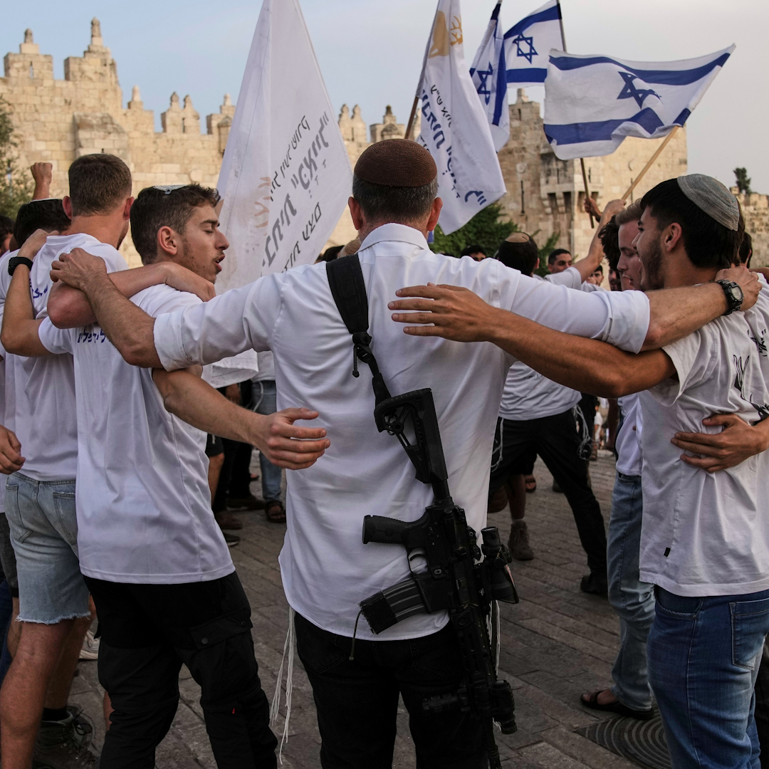 Ultranationalist Israelis took part in attacks and vandalism on so-called Jerusalem Day as they marched through the Muslim Quarter of the ancient city.