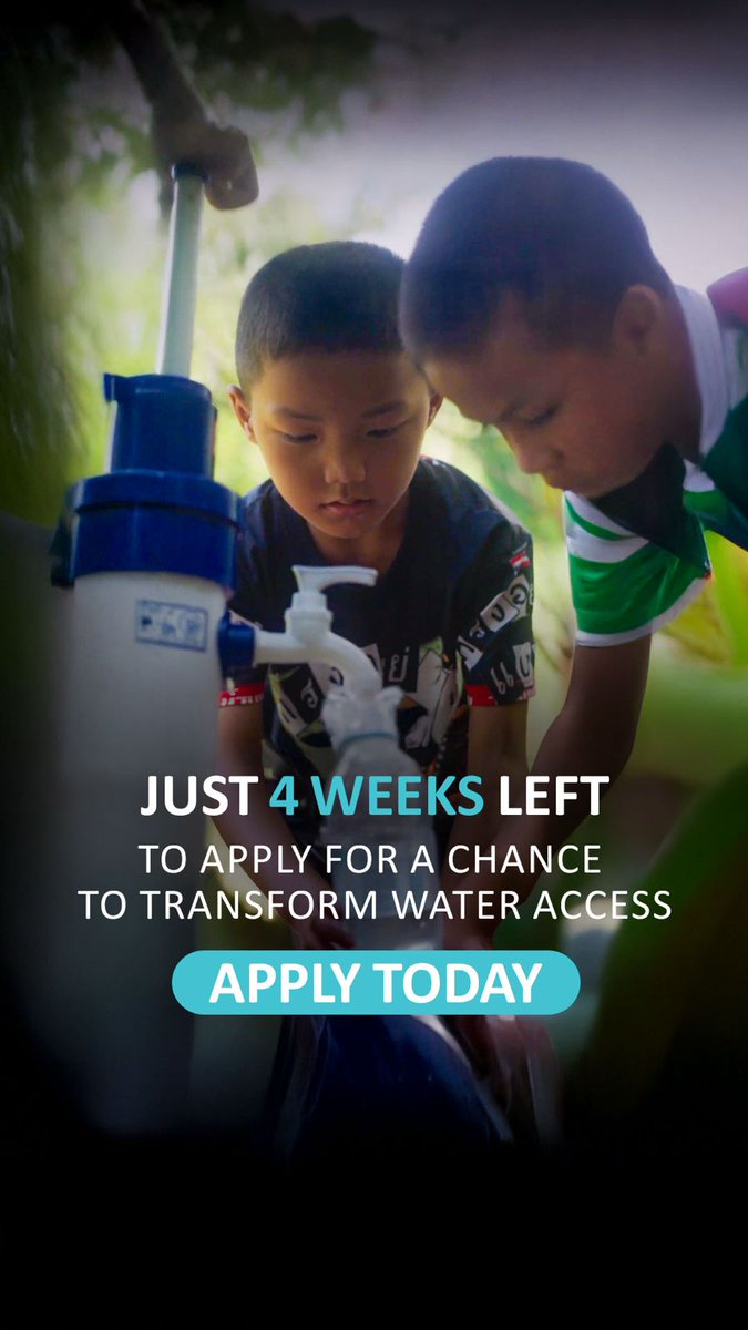 Less than one month left to apply. Safe water for one family can change thousands of lives. Got a solution that secures clean water access? Win US $1 million to expand it. Apply today. #ZayedSustainabilityPrize #PowerOfProgress