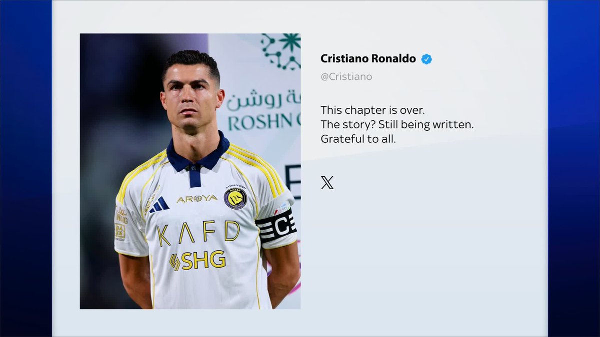 "This chapter is over" Cristiano Ronaldo has posted a cryptic message about his future after FIFA president Gianni Infantino said discussions were taking place for the forward to play at the Club World Cup.