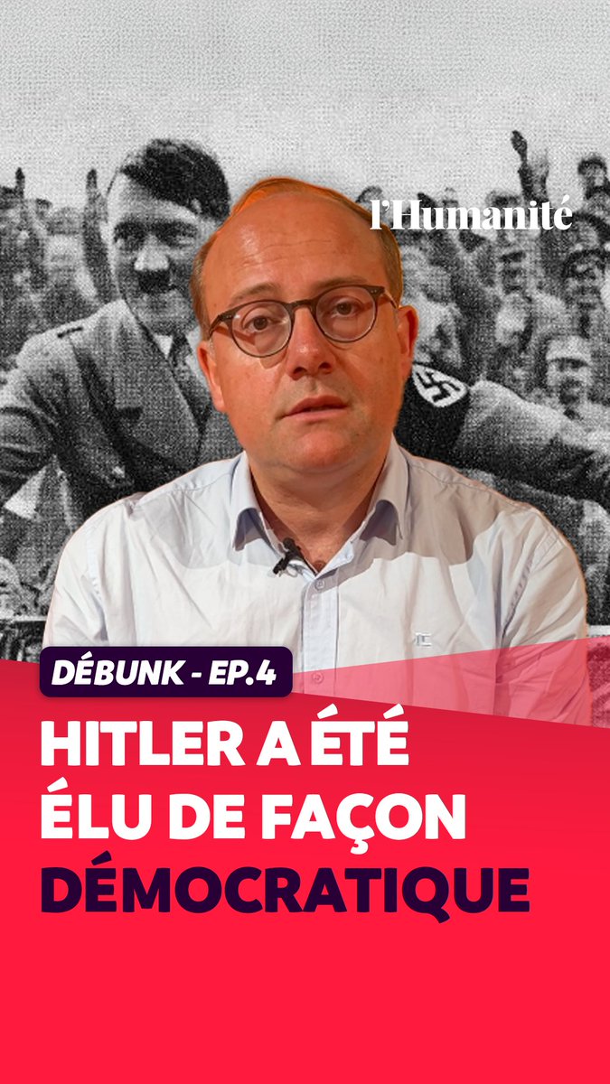 Les nazis n'ont pas été élus "démocratiquement", encore moins par les classes populaires. On fait le point avec l'historien Johann Chapoutot dans cet ultime épisode de "Débunk" 🥊 ➡️