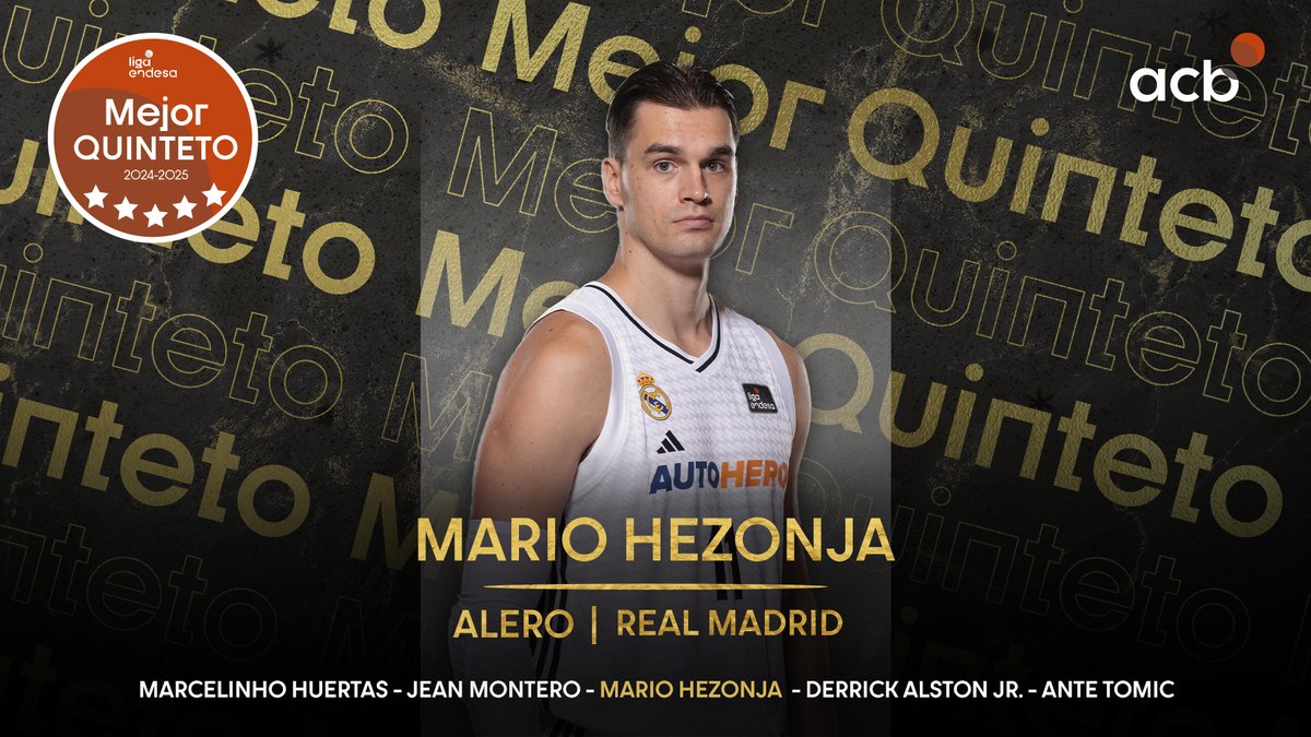 🎮 Carácter y explosividad, un jugador sacado de un videojuego... MARIO HEZONJA, miembro del MEJOR QUINTETO de la #LigaEndesa 2024-25. #LigaEndesa | Mario Hezonja | Real Madrid Basket