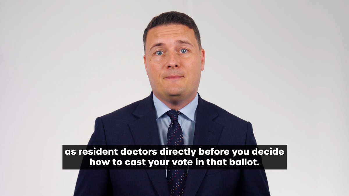 Watch Health and Social Care Secretary @WesStreeting's personal message to Resident Doctors on NHS pay rises 👇