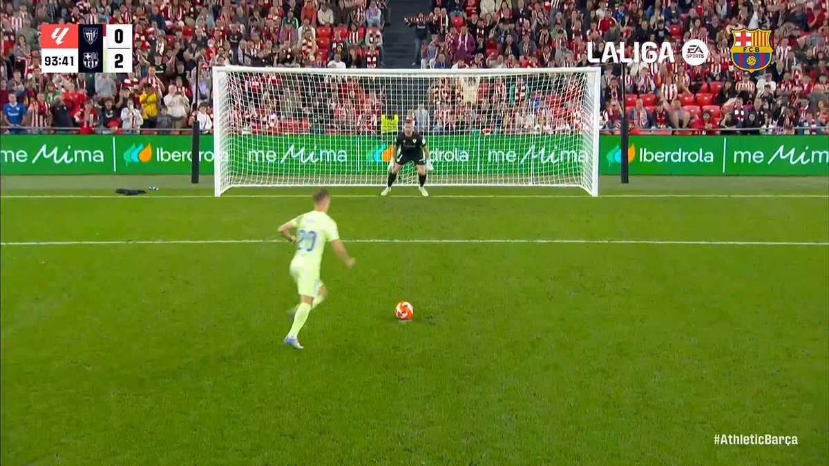 Of course, Dani Olmo with the cherry on top to cap off the 2024/25 season. 🍨 #LaLigaHighlights