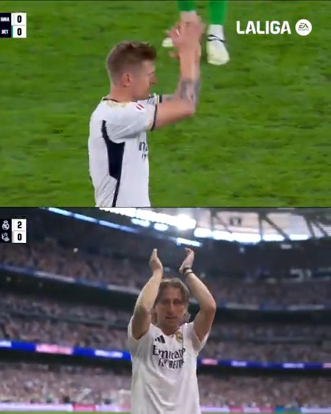 🥹 Sencillamente, EMOCIONANTE. 🤍🌟 Toni Kroos 🤍🌟 Luka Modrić #LALIGAEASPORTS | #LALIGAHighlights