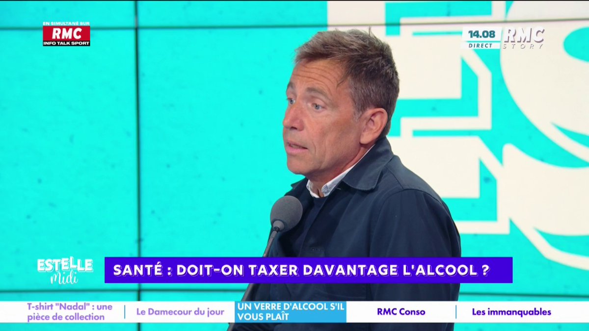 🍷 Santé : doit-on taxer davantage l’alcool ? 🎙️ Daniel Riolo : "On est un pays où ça picole et ça picole de plus en plus... Et on a une culture de l'alcool ! Comme il y a des intérêts économiques, on préfère dire "que chacune se débrouille" !" #EstelleMidi
