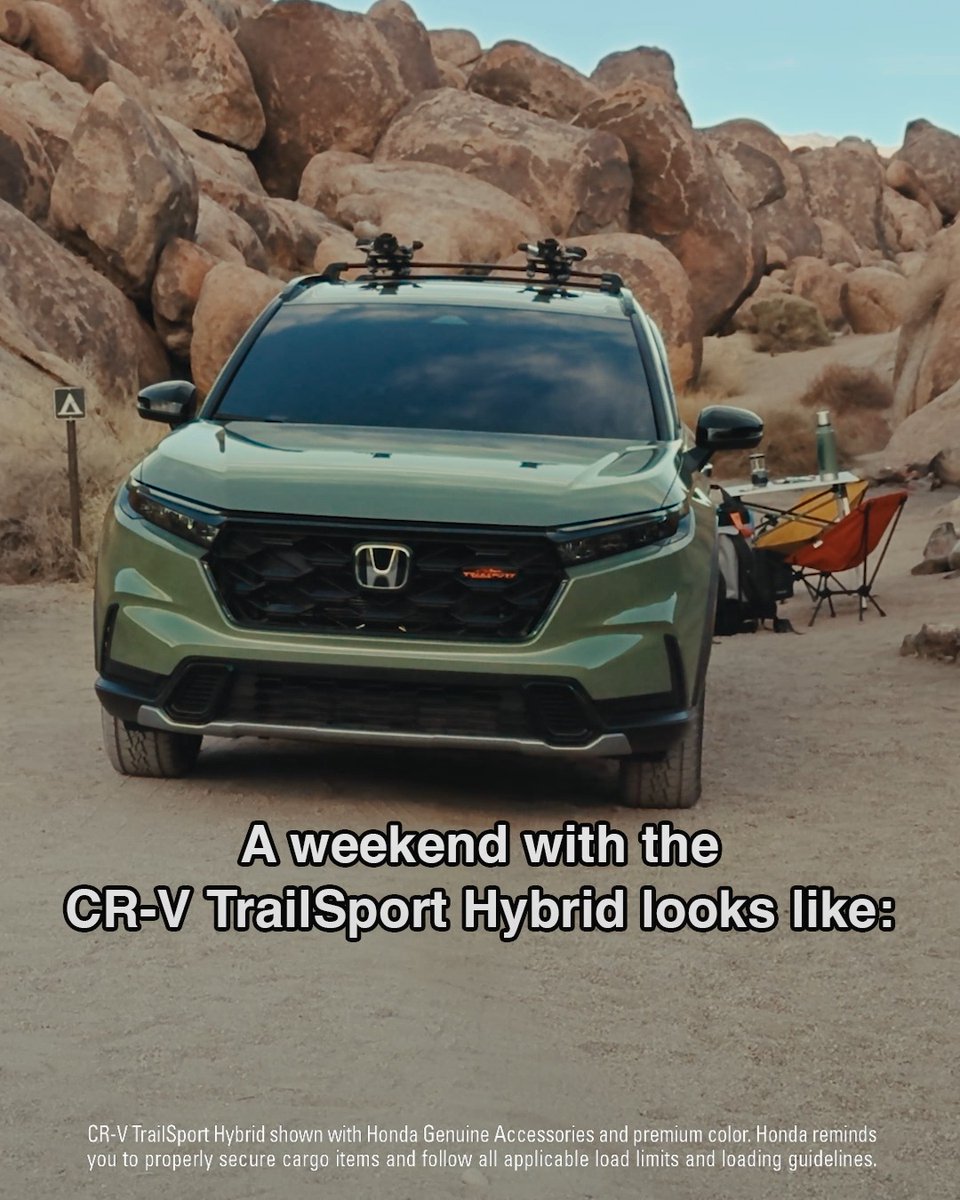 Make new memories with the all-new 2026 CR-V TrailSport Hybrid. On sale now! Learn more: