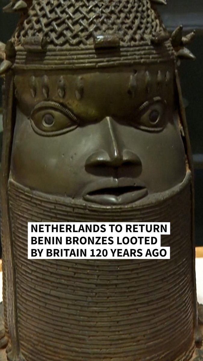 VIDEO: 🇳🇱 🇬🇧 🇳🇬 Dutch museum to return 'Benin Bronzes' looted by Britain The sculptures, priceless cultural objects looted from modern-day Nigeria more than 120 years ago, are being removed from display in a museum in the Netherlands and will be shipped to Lagos #AFPVertical