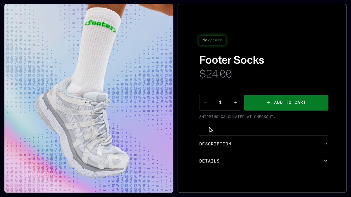 Our GitHub shop is made for developers, by developers. So, of course, we got a bit creative with the site. 👉 Head to 🎯 Tap on dev/core 🎨 Get creative psst... see what happens when you type "git [space]" into the search bar too.