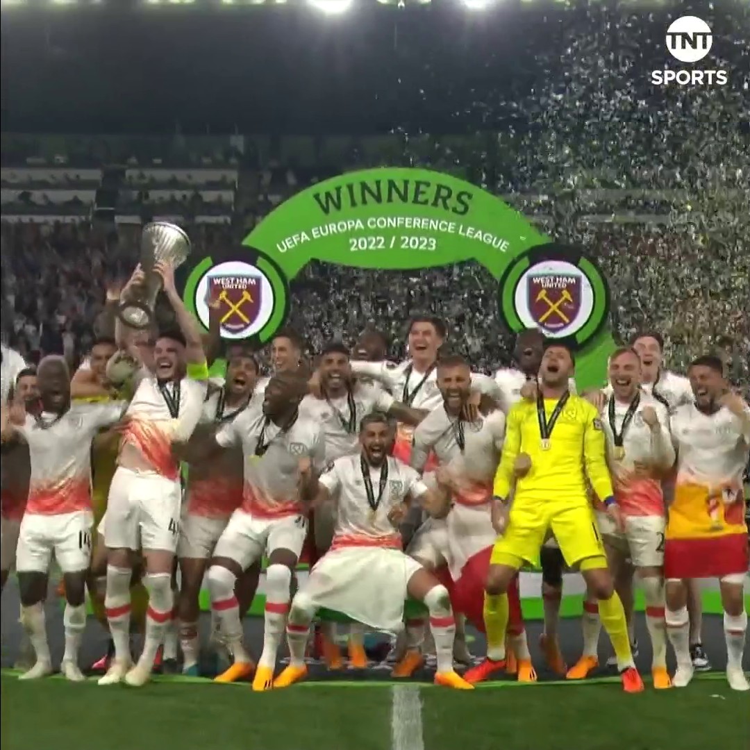 The last time an English side reached a UEFA Conference League final… West Ham made history in Prague against Fiorentina in 2023, here’s how they did it ⬇️ 🏆