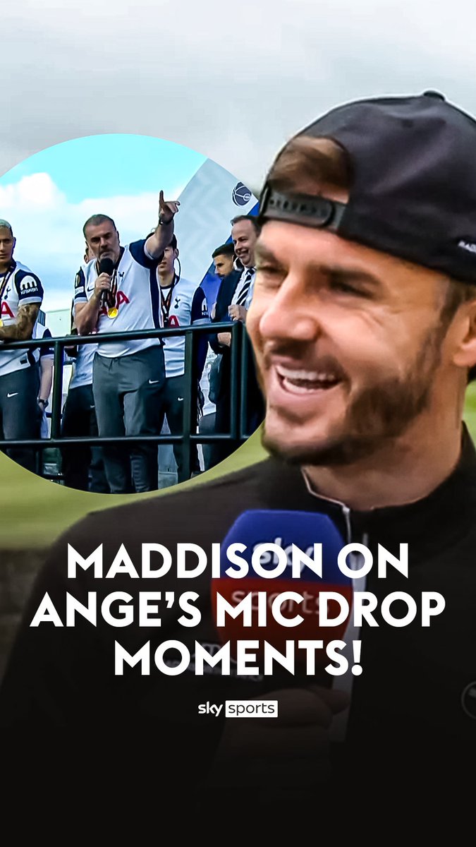 "His biggest strength is his self-belief" 💪 James Maddison praises Ange Postecoglou for "instilling success" into the Spurs players 🏆