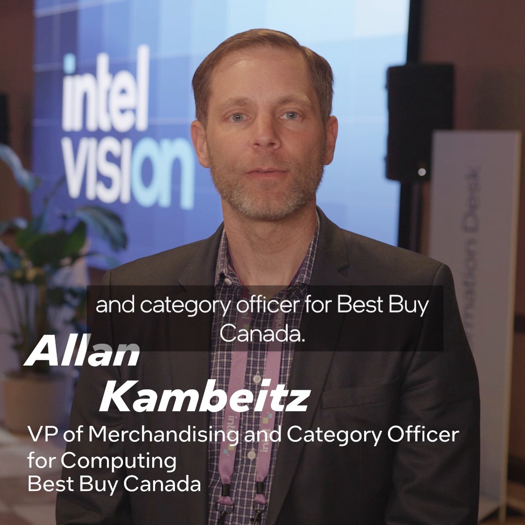 Talk about living your passion! Best Buy Canada VP Allan Kambeitz helps bring PC gaming to the masses with a power-up from #Intel. 🎮 See it now on Mic Check With Intel. #IntelInside