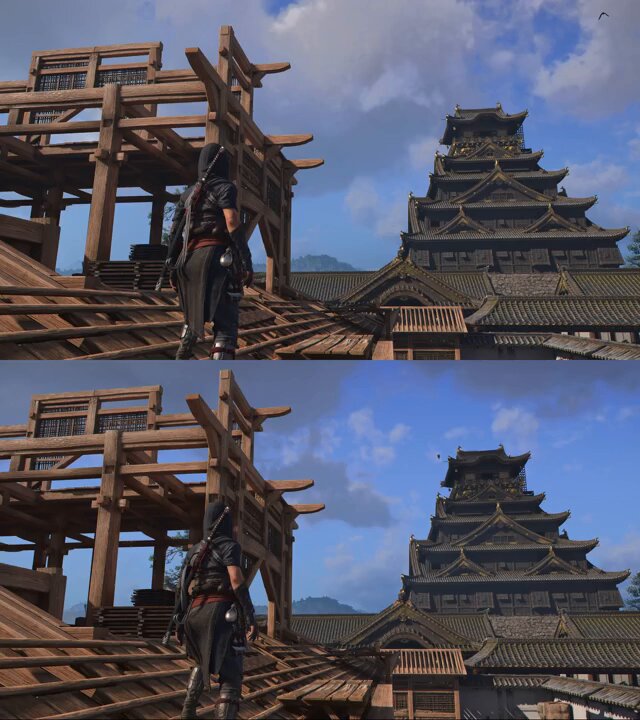 Here's a side by side comparison on how the Enhanced Side Ejects are going to work in Assassin's Creed Shadows!