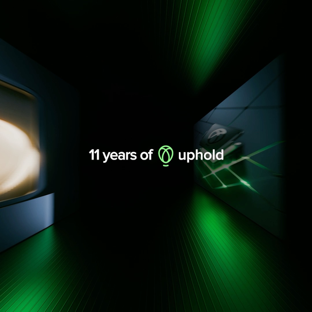 🎉 Cheers to 11 Years of Uphold! From a storage solution to a global platform powering access to hundreds of digital assets. In that time, we’ve seen: 🪙 Crypto go from fringe to foundational 🏦 Institutional adoption 📜 Real progress toward regulatory clarity Through it all, we’ve built with purpose, adapted with conviction, and stayed transparent when it mattered most. And we’re just getting started. Thanks for riding with us. 💚