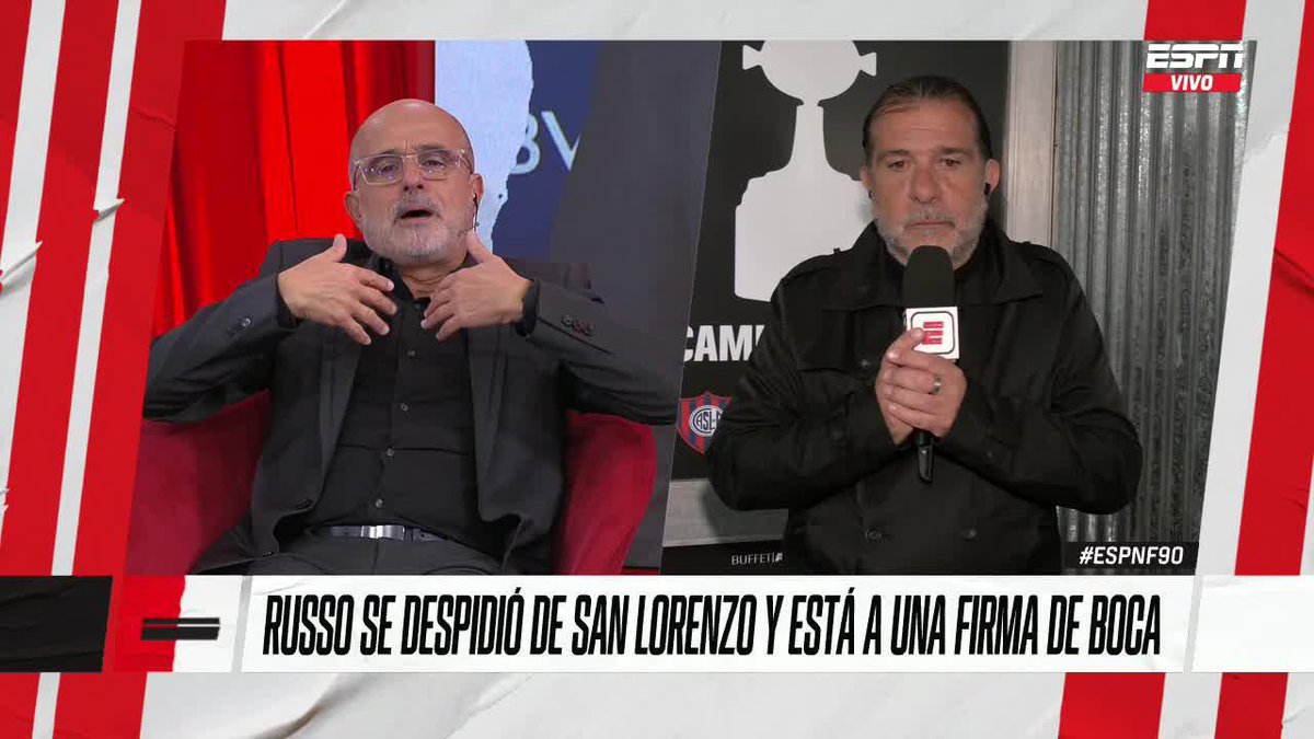 "RUSSO FUE USADO POR BOCA Y FUE USADO POR SAN LORENZO" Sigue el debate por la llegada del DT al Xeneize. 📺 No te pierdas #ESPNF90 en vivo por #DisneyPlus