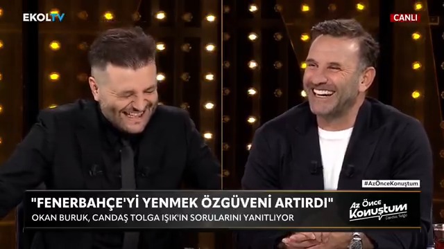 Soru: "Motivasyon olarak düştüğünüz zaman bir şey yapmamız lazım dediniz mi?" Okan Buruk: "Tesislerde mi yanlış var deyip tesisleri değiştirdim." (gülerek)