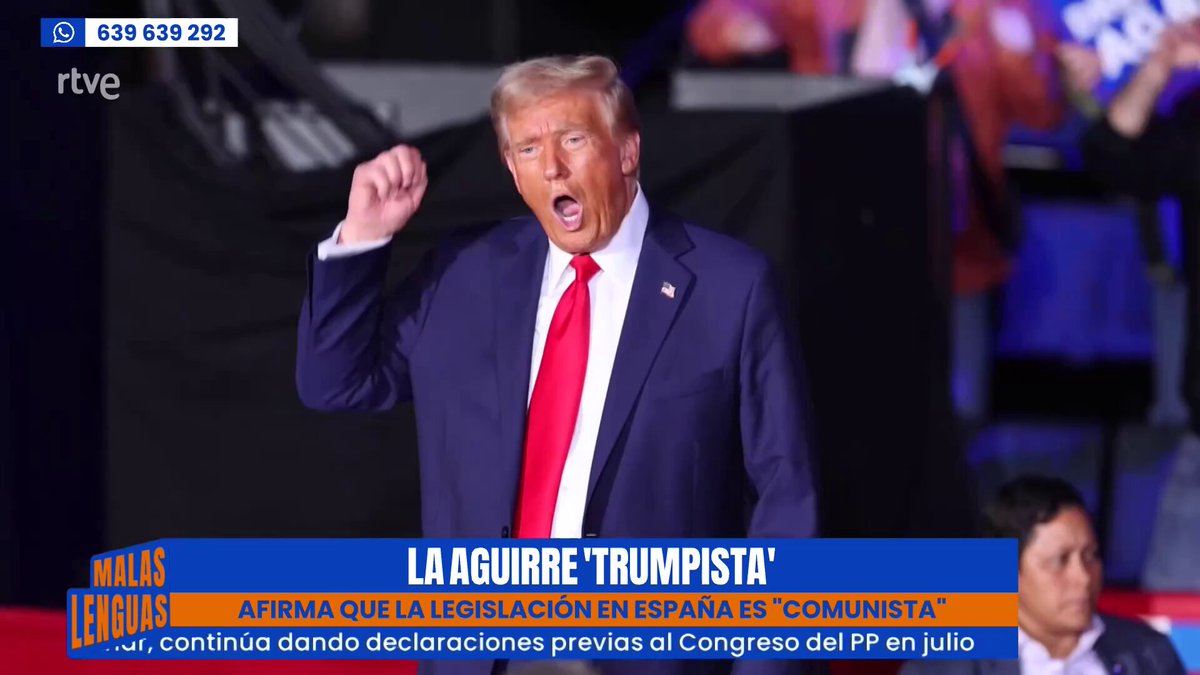 Aguirre: "Toda la legislación vigente ahora en España es socialista". 🥴 La Esperanza Aguirre más trumpista asegura que "España se ha convertido en una autocracia". Suelta varios bulos sobre presas, Franco... Lo repasamos en #MalasLenguas