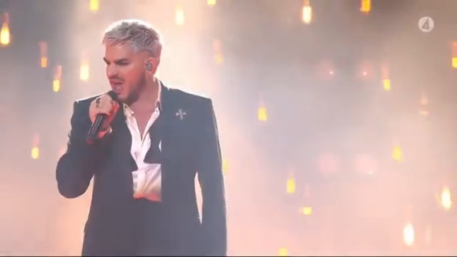 . ADAM LAMBERT performed another song tonight! Queen's Another One Bites The Dust to honor Queen's Brian May and Roger Taylor at the Polar Music Prize Ceremony Banquette! Everyone dancing! And the royals are dancing ! ๐๐๐ค๐ค๐ถ๐ถ