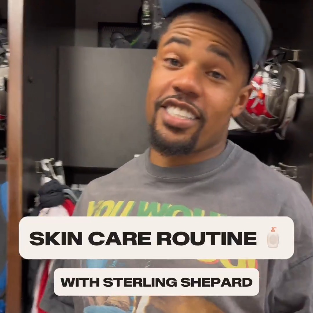 Sterling Shepard reveals the best skin care routine in the NFL 🧴👀