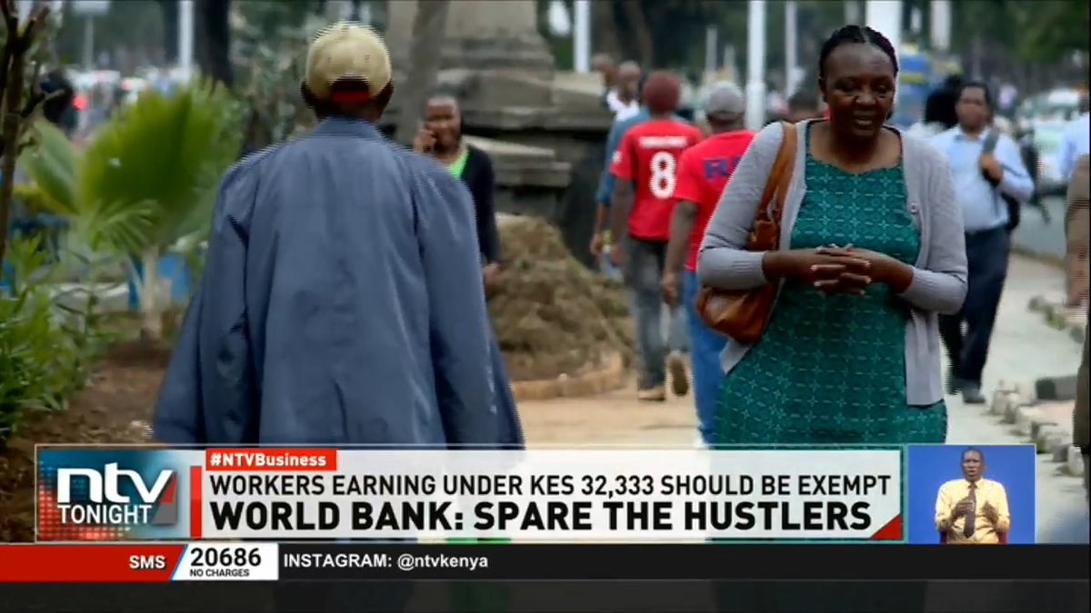 World Bank: Spare The Hustlers The World Bank wants Kenya to exempt workers earning less than Sh32,333 from paying the housing tax and SHIF. #NTVTonight James Smart